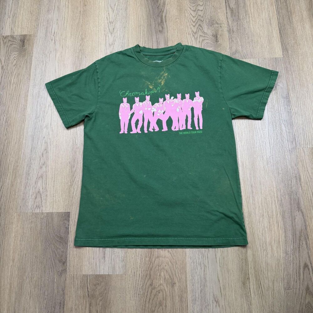 GOLF Chromakopia Tyler The Creator Shirt Mens Small Green World Tour Tee 2025
